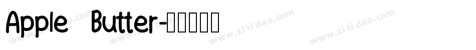 Apple Butter字体转换